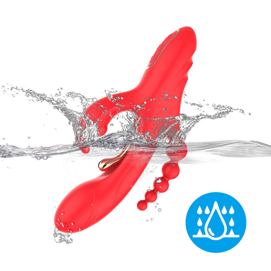 ARMONY - G-Punkt- und Klitorisstimulator, roter Vibrator