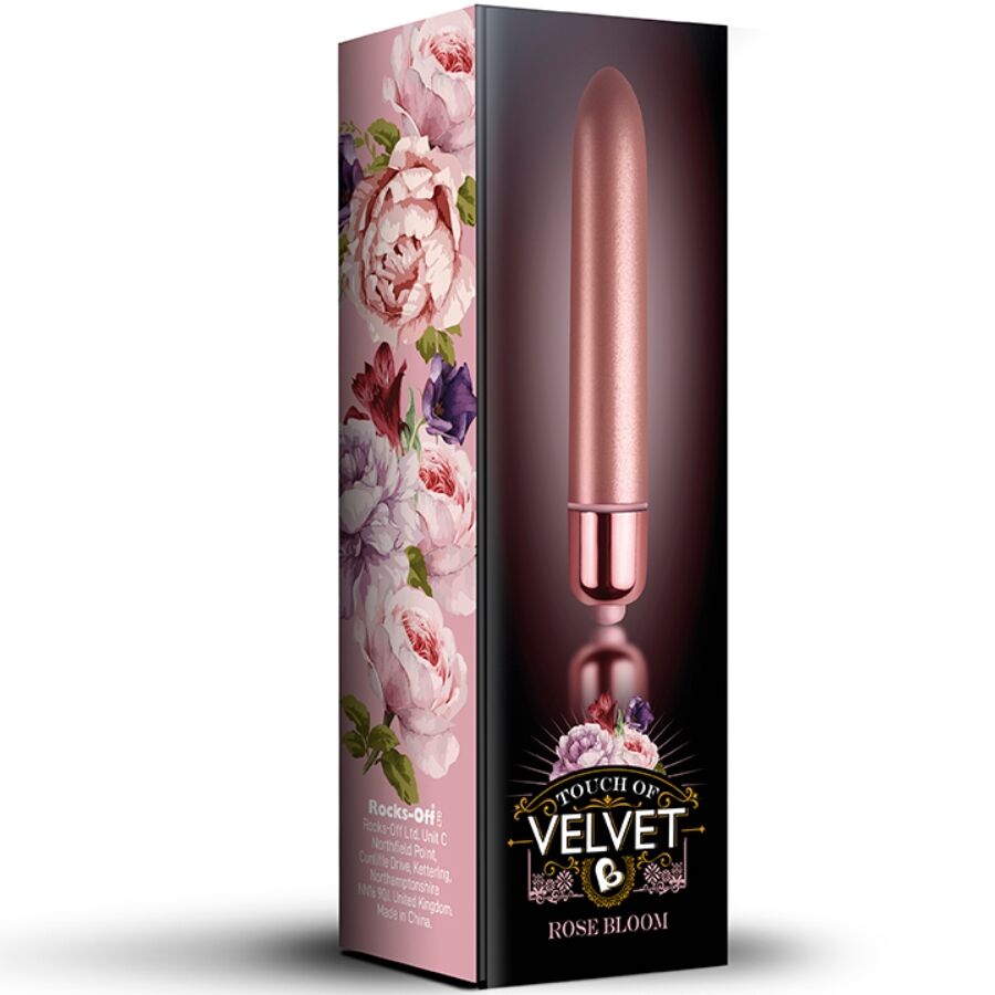 ROCKS-OFF - TOUCH OF VELVET PINK BLOOM VIBRATIONSBALL MIT 10 GESCHWINDIGKEITEN