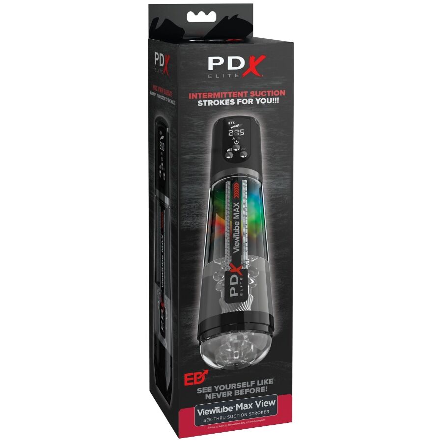 PDX ELITE - VIEWTUBE MAX VIEW AUTOMATISCHER MASTURBATOR MIT TRANSPARENTER SAUGUNG