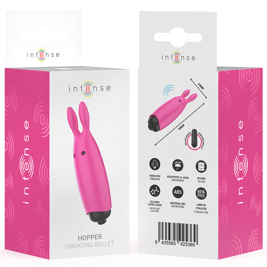 INTENSE - HOPPER PINK VIBRANT BULLET 8,3 X 2,4 CM