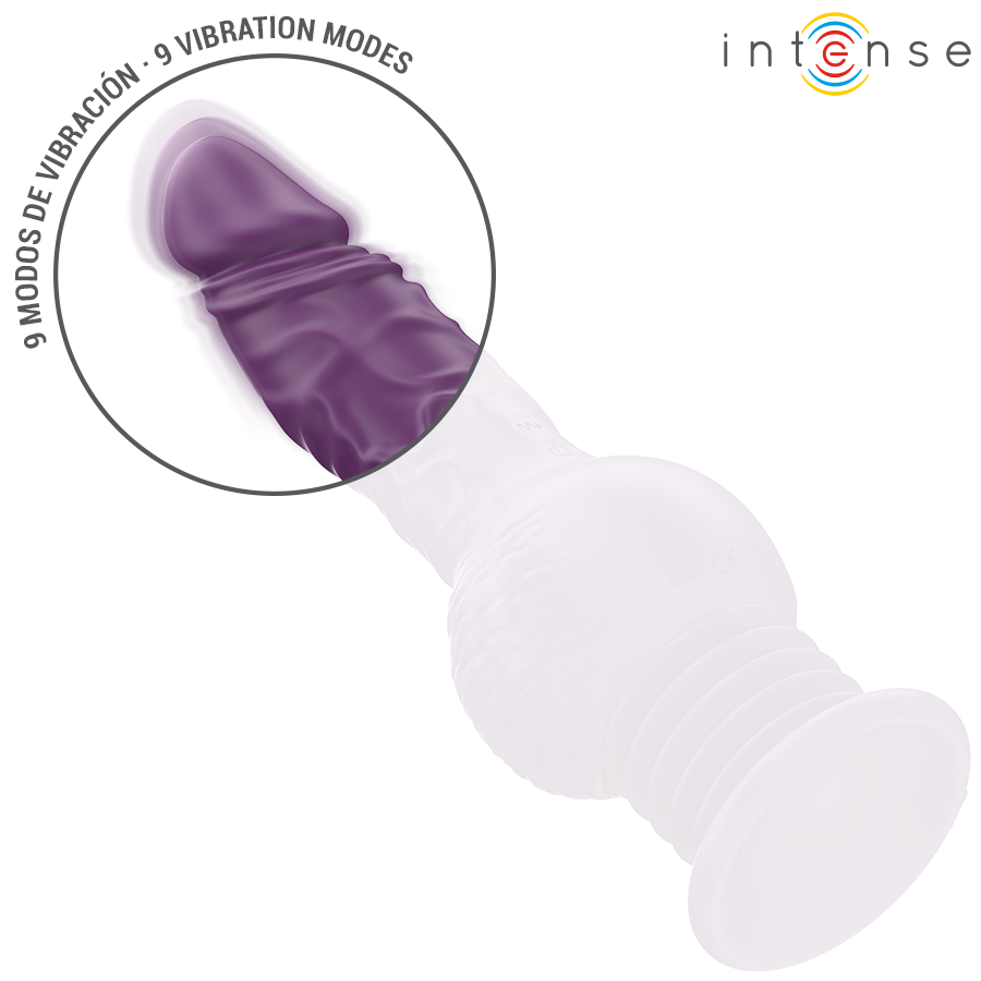INTENSE - TATUM MULTIFUNKTIONSVIBRATOR MIT AUF- UND AB-VIBRATION 24 CM LILA