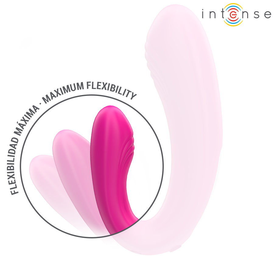 INTENSE - JANET DOPPELSTIMULATOR UND U-FÖRMIGER VIBRATOR MIT PINKER FERNBEDIENUNG