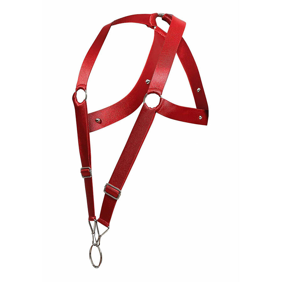MOB - CROSS-BACK HARNESS DNGEON ROT EINHEITSGRÖSSE
