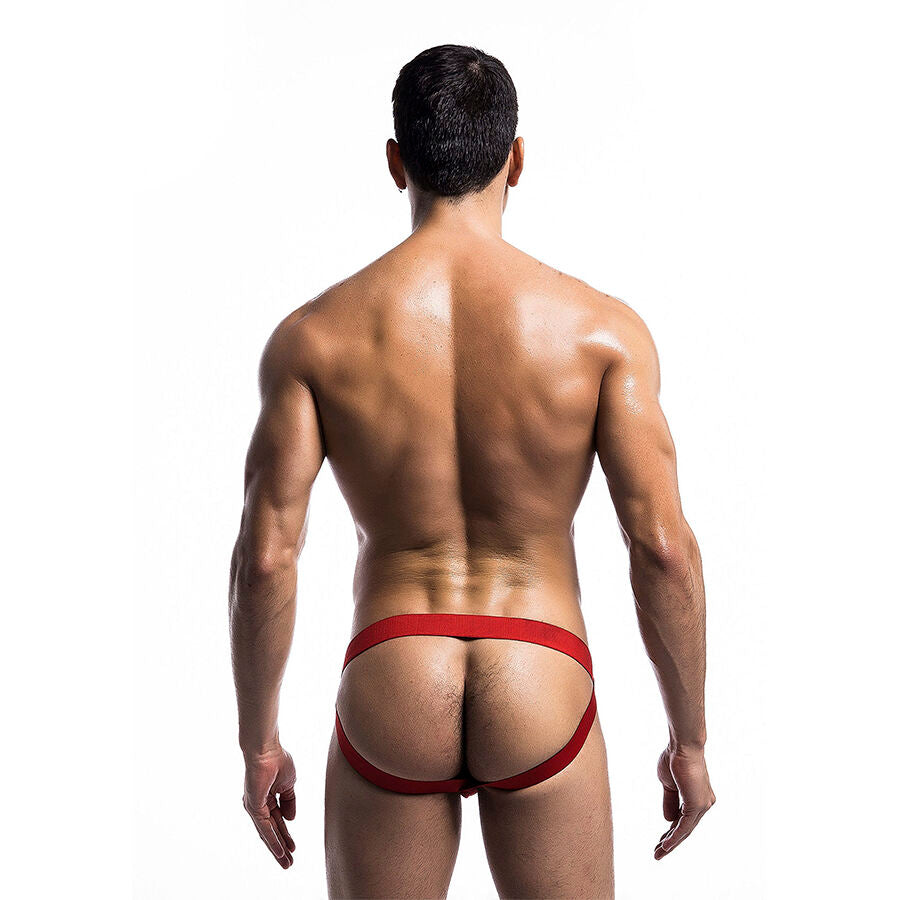 MOB - ROTER FETISCH-JOCKSTRAP-BADEANZUG GRÖSSE L