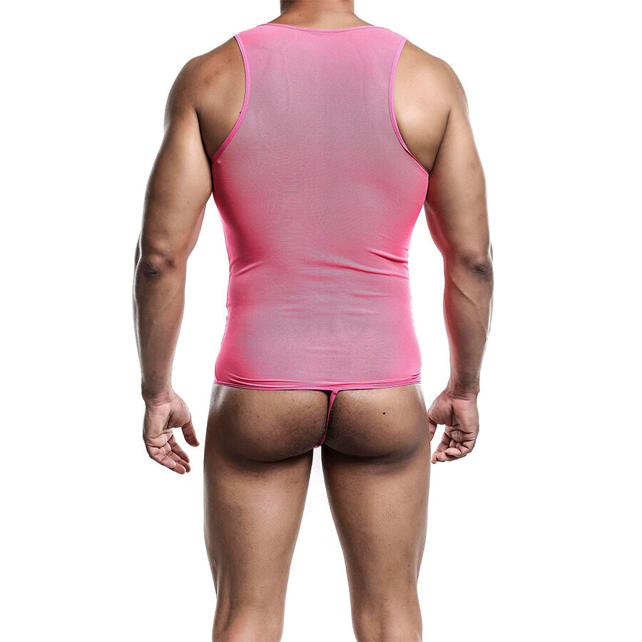 MOB - PINK TRANSPARENTER BODYSUIT GRÖSSE L/XL