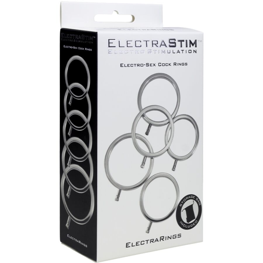 ELECTRASTIM - ELECTRARINGS Metall-Penisringe, 5er-Packung