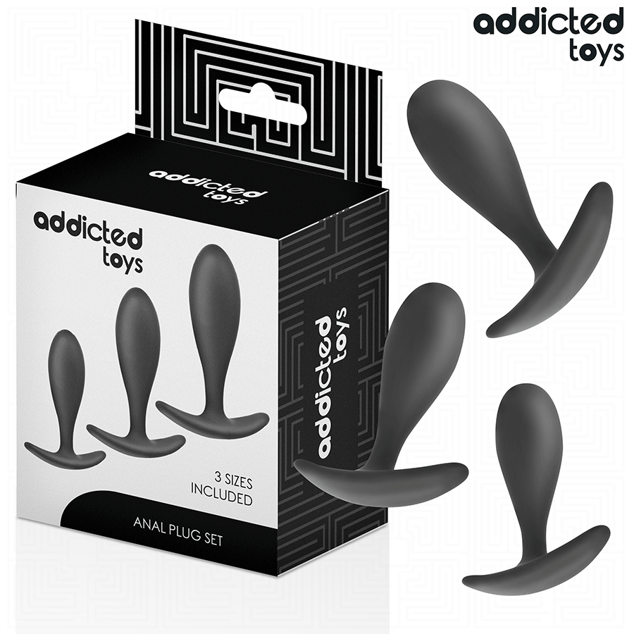 ADDICTED TOYS - SET MIT 3 ANALPLUGS MODELL 2