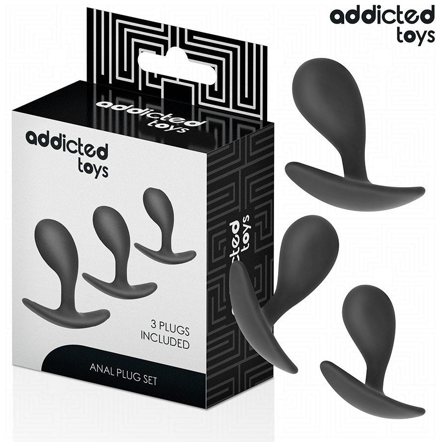 ADDICTED TOYS - SET MIT 3 ANALPLUGS MODELL 3