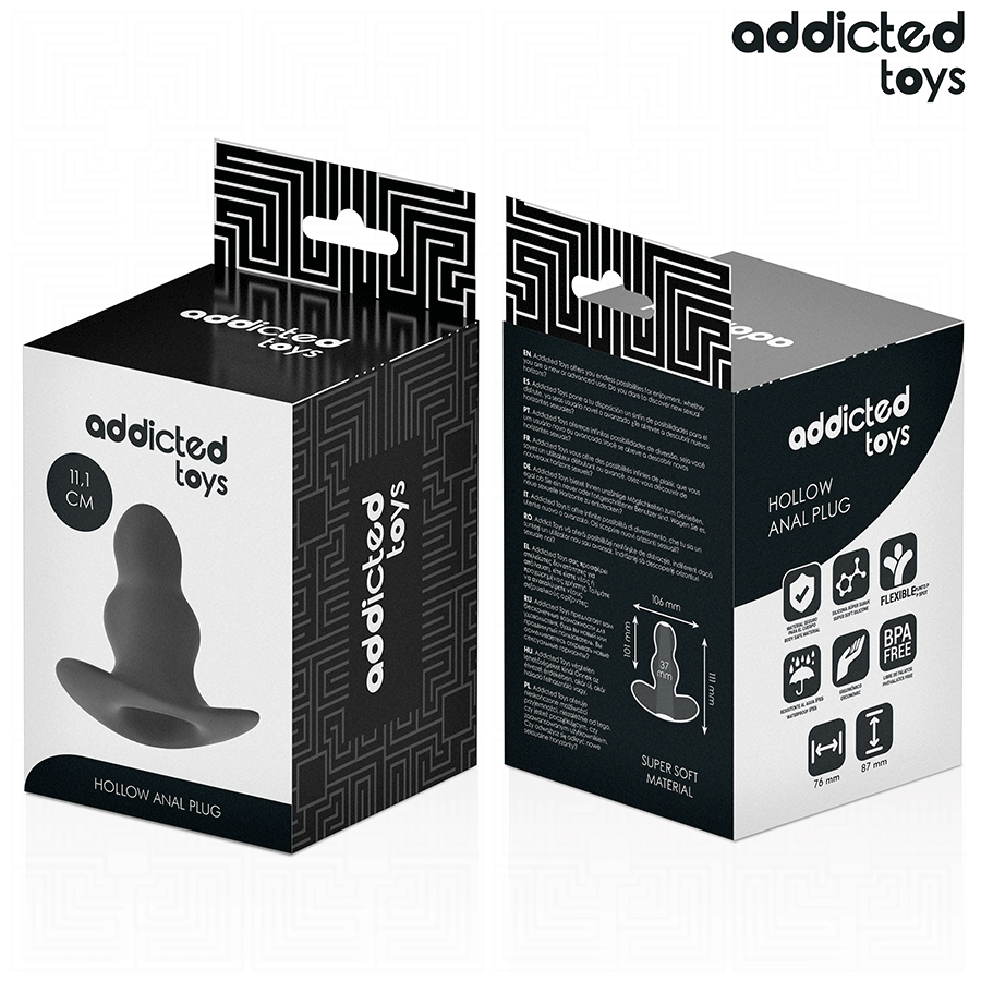 ADDICTED TOYS – Hohl-Analplug, Größe L, 11,1 cm