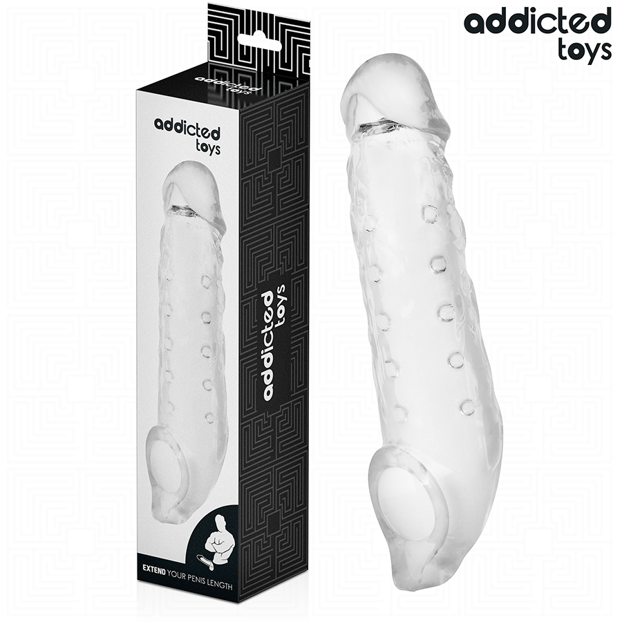 ADDICTED TOYS – TRANSPARENTE PENISVERLÄNGERUNG GRÖSSE S 23 CM