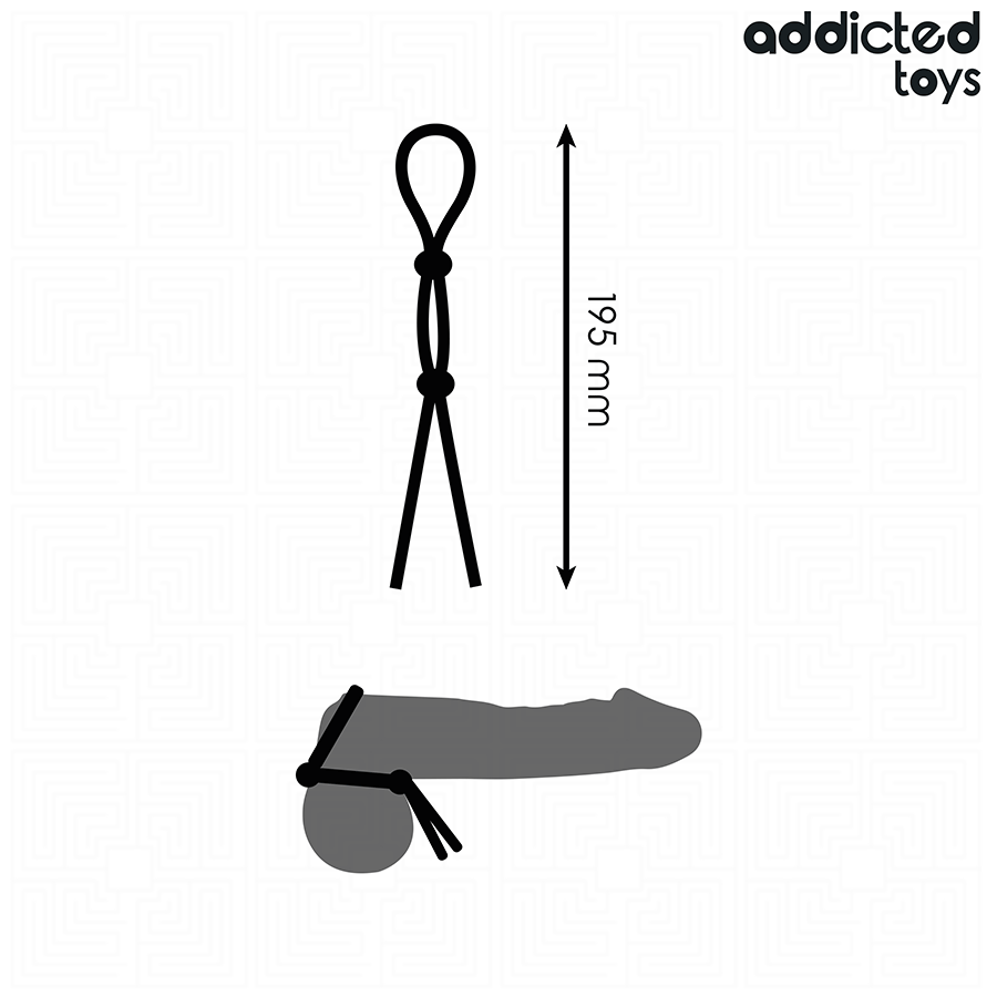 ADDICTED TOYS - DOPPELSCHLAUFE MIT SILIKON-PENISSE