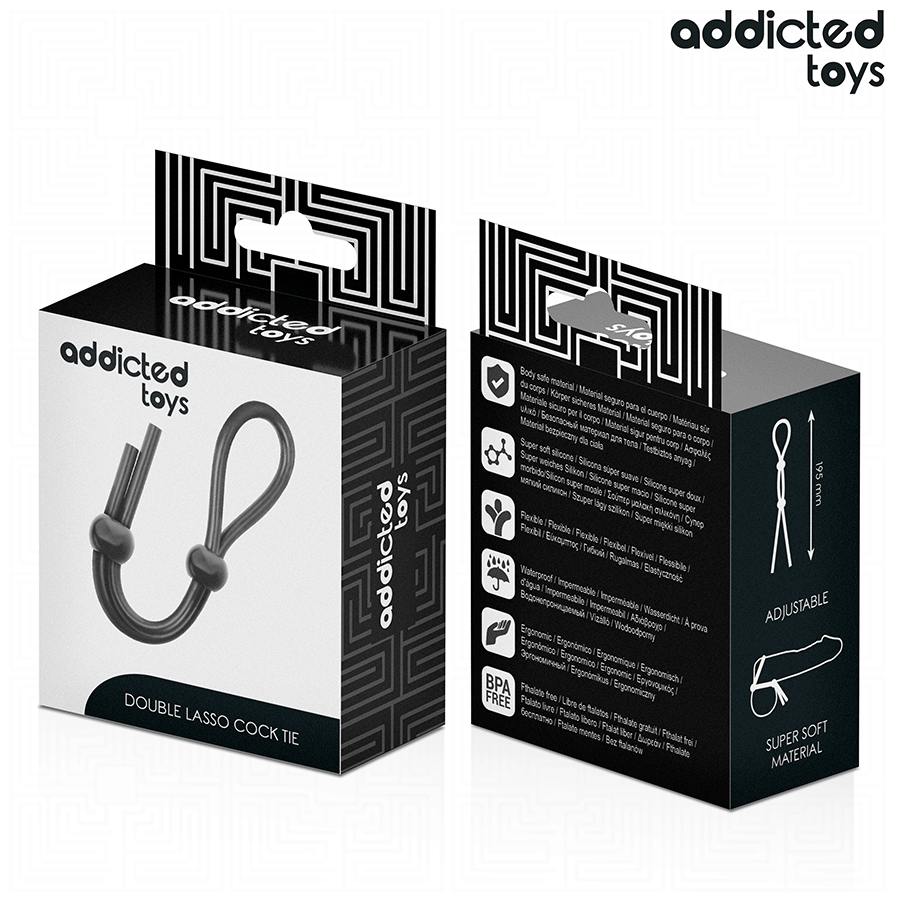 ADDICTED TOYS - DOPPELSCHLAUFE MIT SILIKON-PENISSE
