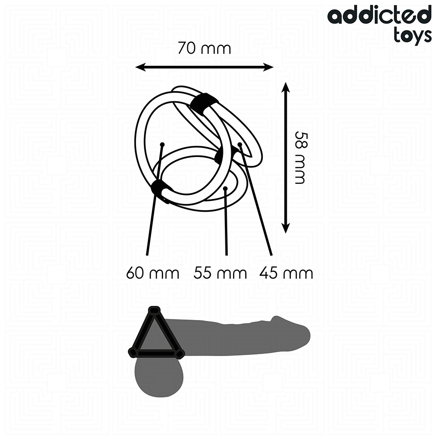 ADDICTED TOYS - DREIFACH-PENISRING