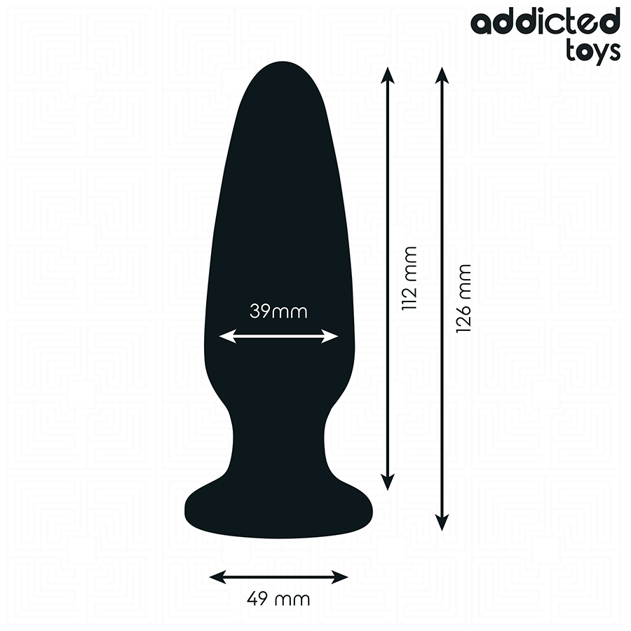 ADDICTED TOYS – Analplug mit Schmuckstein, Größe L, 12,6 cm