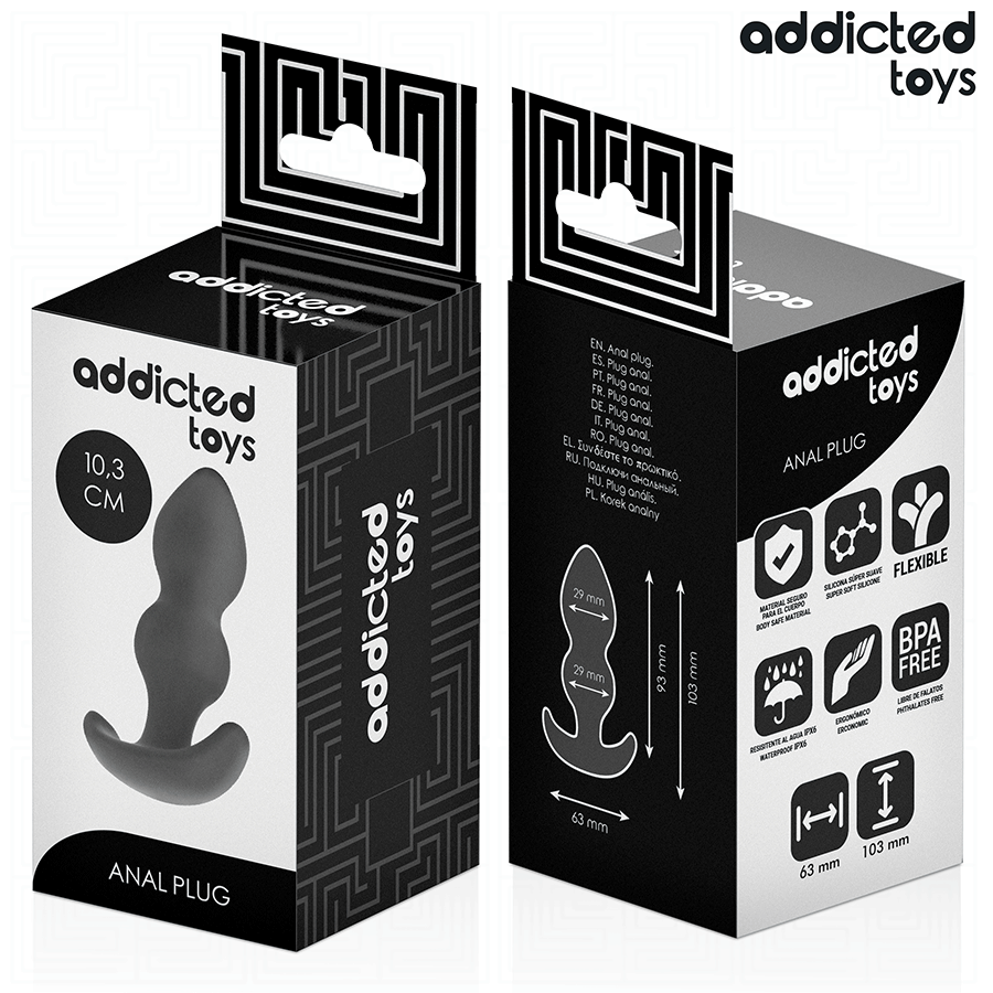 ADDICTED TOYS – ANALPLUG GRÖSSE S 10,3 CM