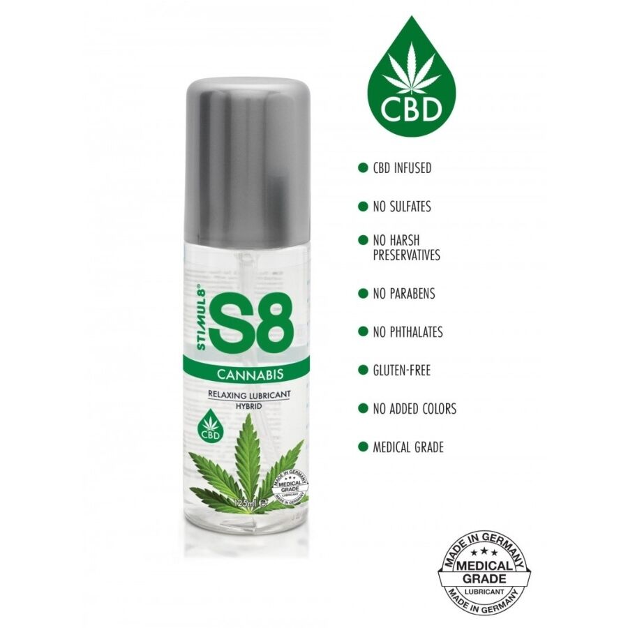 STIMUL8 - S8 Cannabis-Hybrid-Gleitgel 125 ml