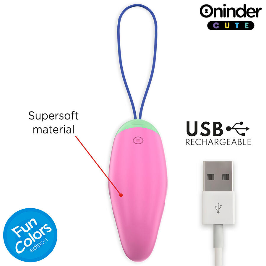 ONINDER CUTE - 360° VIBRIERENDES UND ROTIERENDES SILIKON-EI - KOSTENLOSER WELTWEITER APP-VERSAND
