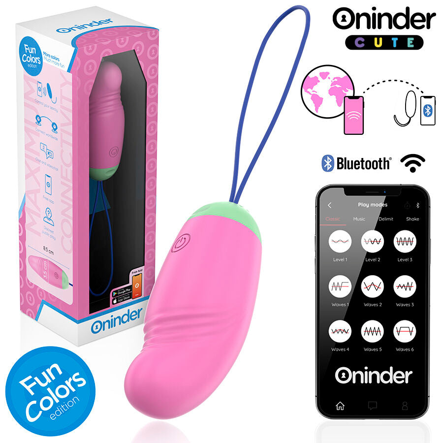 ONINDER CUTE - 360° VIBRIERENDES UND ROTIERENDES SILIKON-EI - KOSTENLOSER WELTWEITER APP-VERSAND