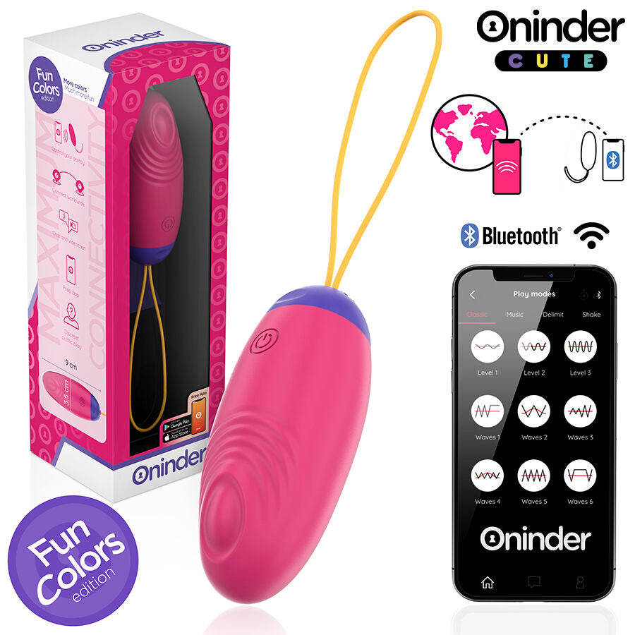 ONINDER CUTE – VIBRIERENDES UND LIEBEVOLLES SILIKON-EI – KOSTENLOSE WELTWEIT ENTHALTENE APP