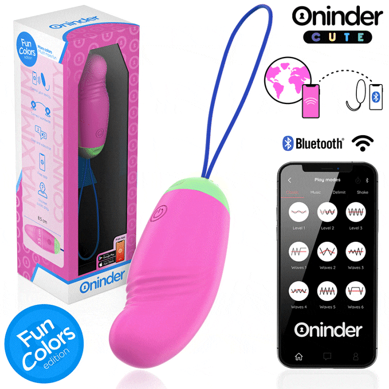 ONINDER CUTE - 360° VIBRIERENDES UND ROTIERENDES SILIKON-EI - KOSTENLOSER WELTWEITER APP-VERSAND