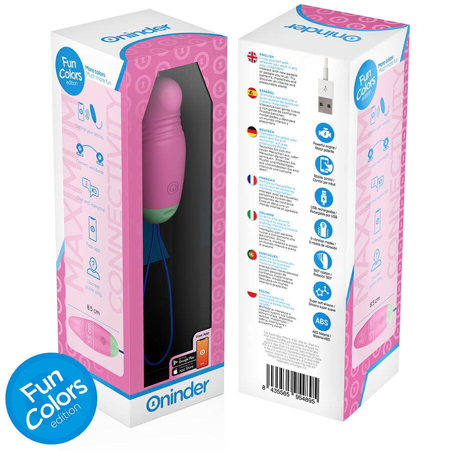 ONINDER CUTE - 360° VIBRIERENDES UND ROTIERENDES SILIKON-EI - KOSTENLOSER WELTWEITER APP-VERSAND