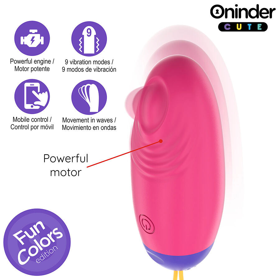 ONINDER CUTE – VIBRIERENDES UND LIEBEVOLLES SILIKON-EI – KOSTENLOSE WELTWEIT ENTHALTENE APP