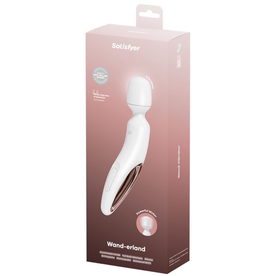 SATISFYER - WAND ERLAND WHITE VIBRATIONSMASSAGEGERÄT