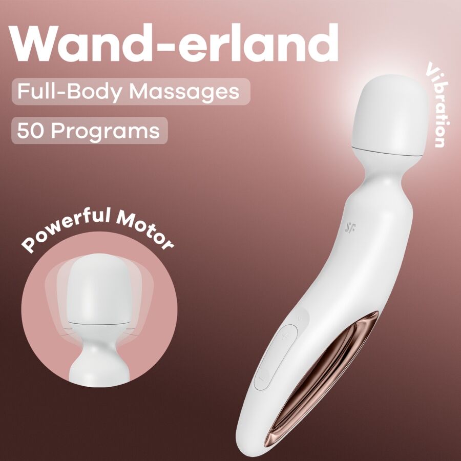 SATISFYER - WAND ERLAND WHITE VIBRATIONSMASSAGEGERÄT