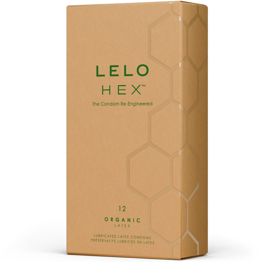 LELO - Sechseckpackung mit 12 biologischen Kondomen