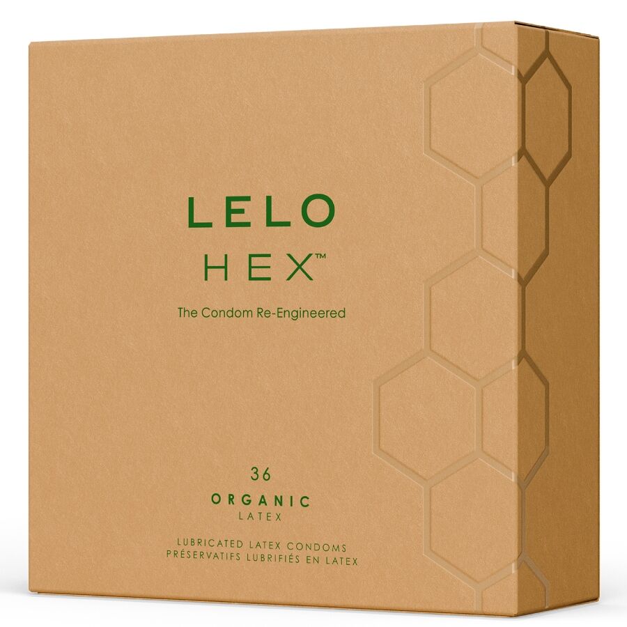 LELO - Sechseckpackung mit 36 ​​biologischen Kondomen