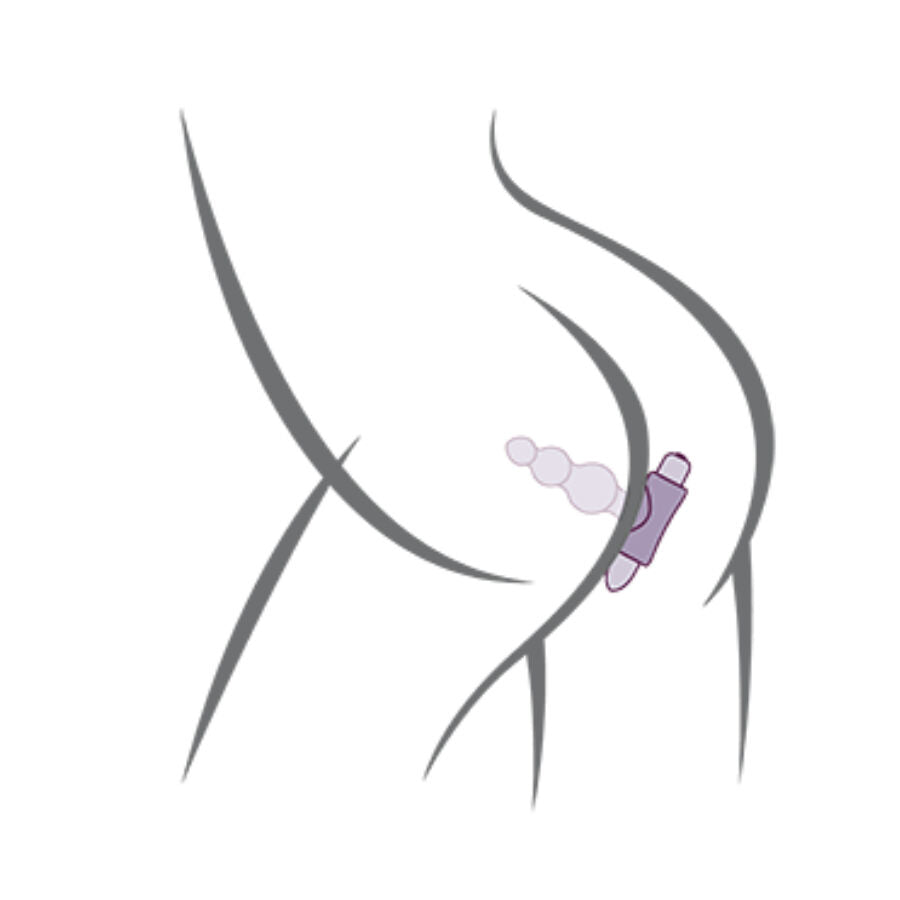 ROCKS-OFF - SMALL SENSATIONS BUBBLES ANALPLUG VIBRATOR SCHWARZ