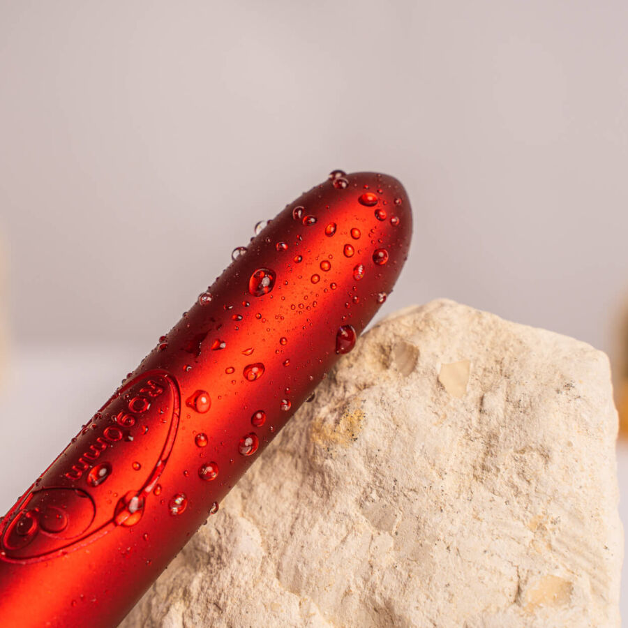 ROCKS-OFF - RO-90 SCHARLACHROTER SAMT-VIBRATIONSKUGEL