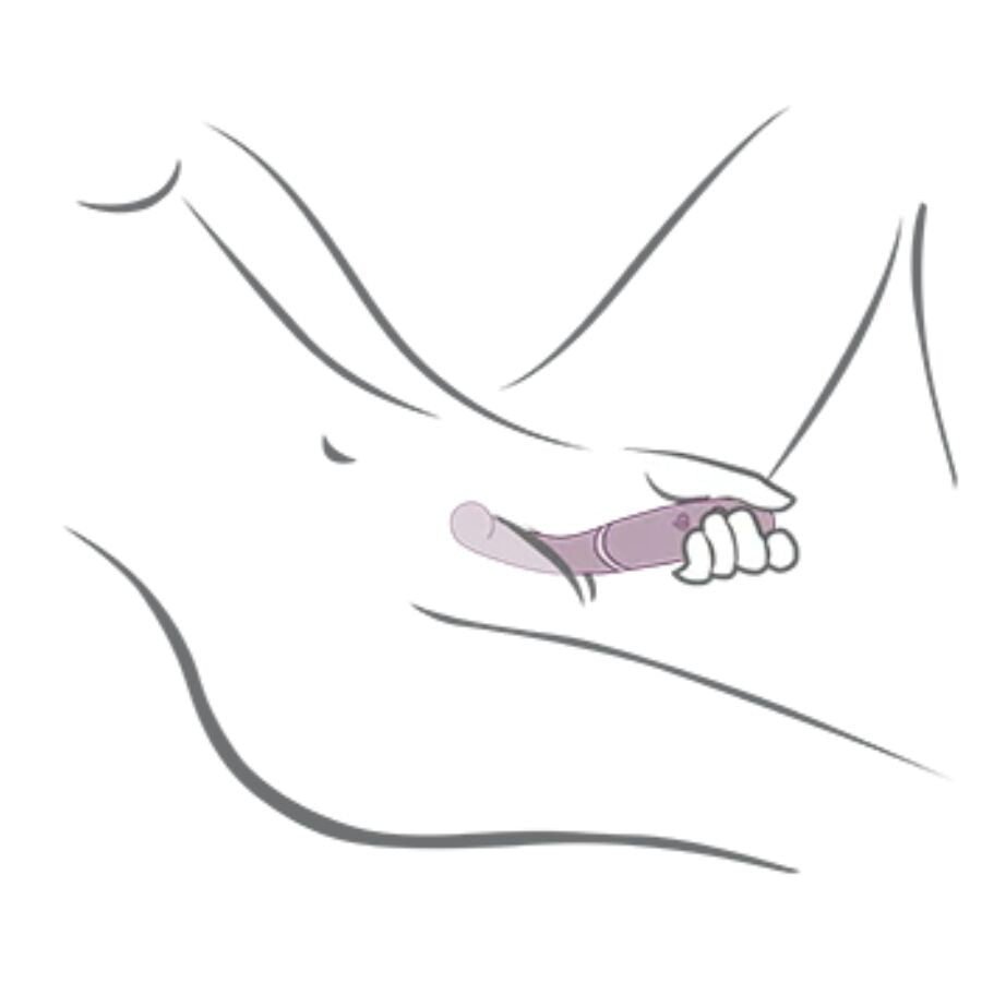 ROCKS-OFF - GEMINI DOPPELVIBRATOR KLITORIS-G-PUNKT-STIMULATOR LILA