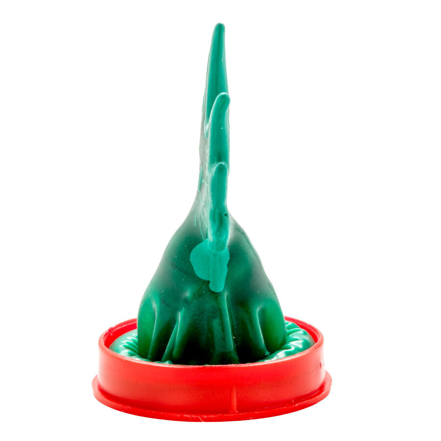 CONDOMERIE - HANDBEMALTE, AUSGEFALLENE KONDOMS, CANNABIS-MODELL 1