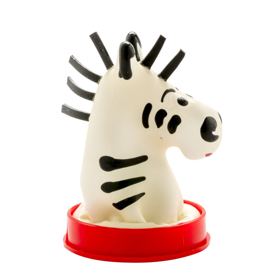CONDOMERIE - HANDBEMALTE ZEBRA-KONDOME