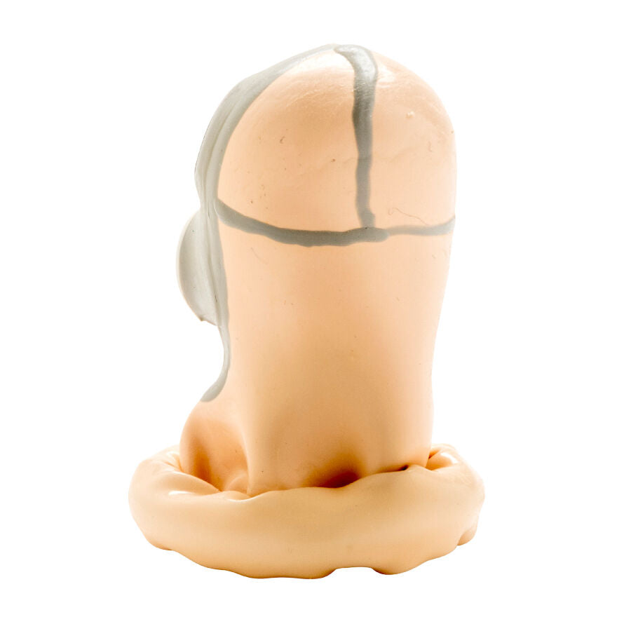 CONDOMERIE - HANDBEMALTE, AUSGEFALLENE KONDOMS - GASMASKE