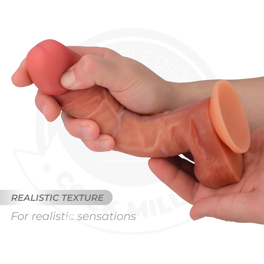 COCK MILLER - HYPERREALISTISCHER BEWEGLICHER DILDO 19,3 CM