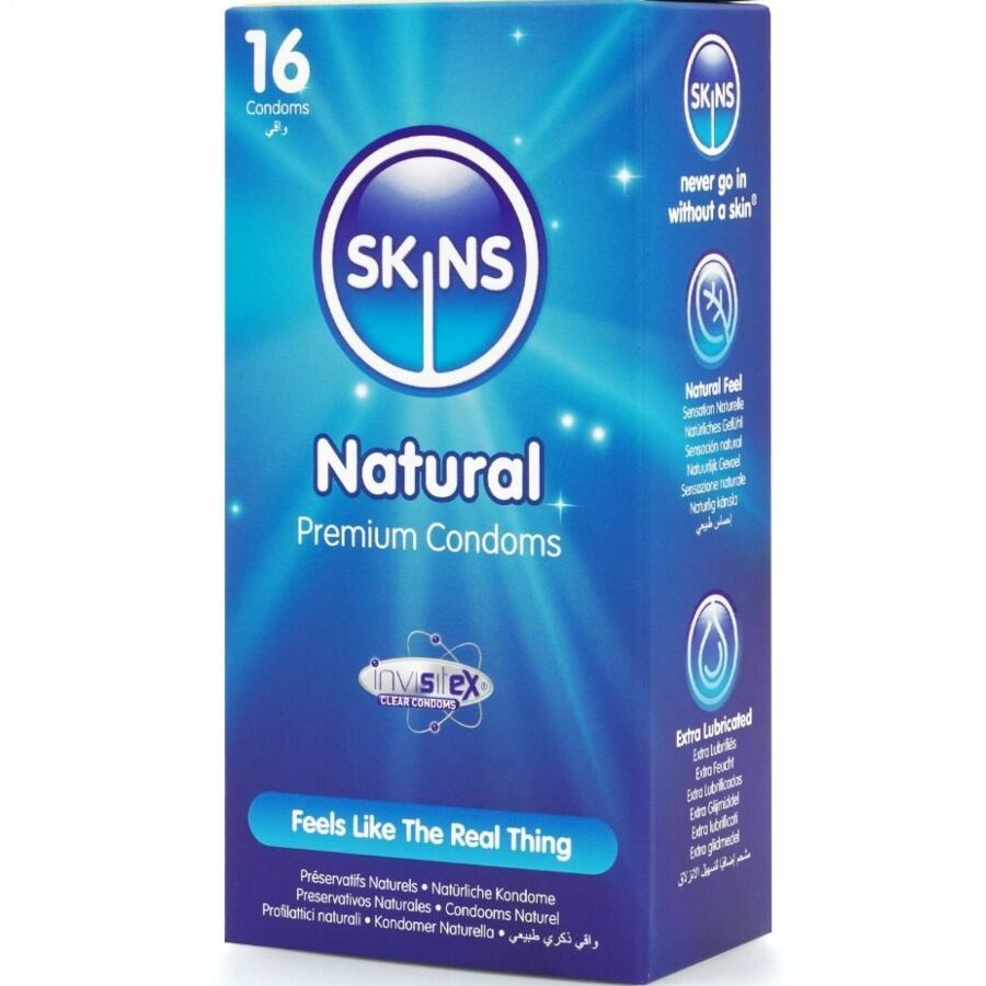 SKINS - PACKUNG MIT 16 PREMIUM-NATURKONDOMEN