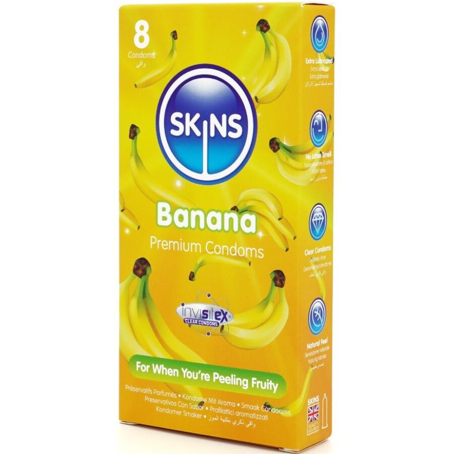SKINS - 8er-Pack Premium-Bananenkondome