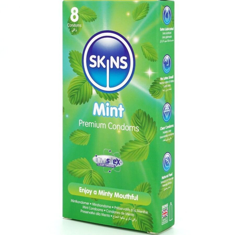 SKINS - 8er-Pack Premium-Minzkondome
