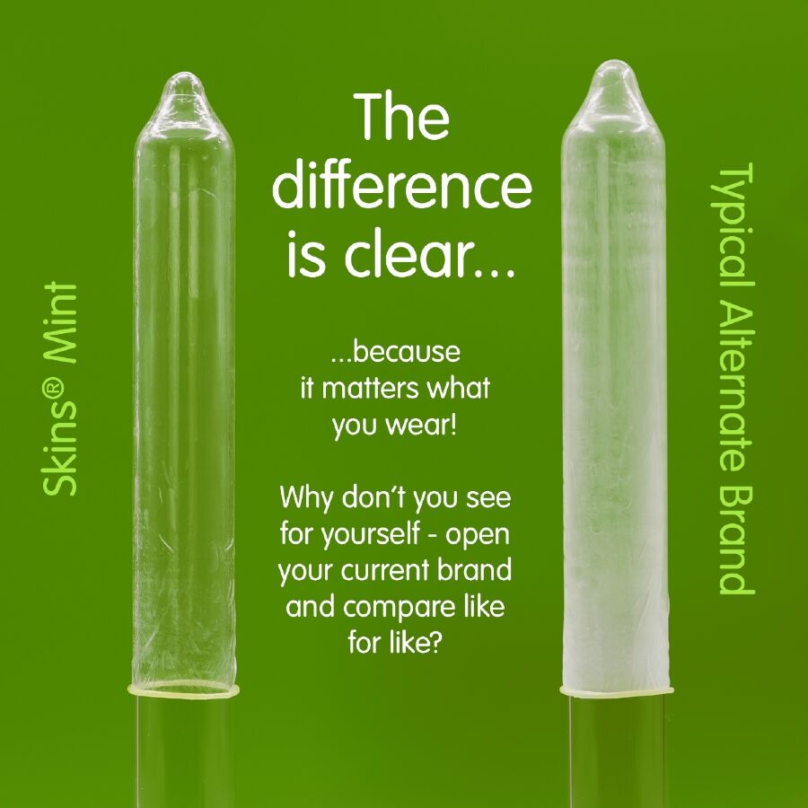 SKINS - 8er-Pack Premium-Minzkondome