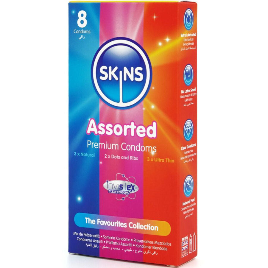 SKINS - 8er-Packung sortierte Premium-Kondome