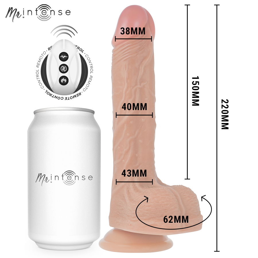 MR INTENSE - BALDWIN REALISTISCHER FERNBEDIENTER PENIS 22 CM -O- 4 CM