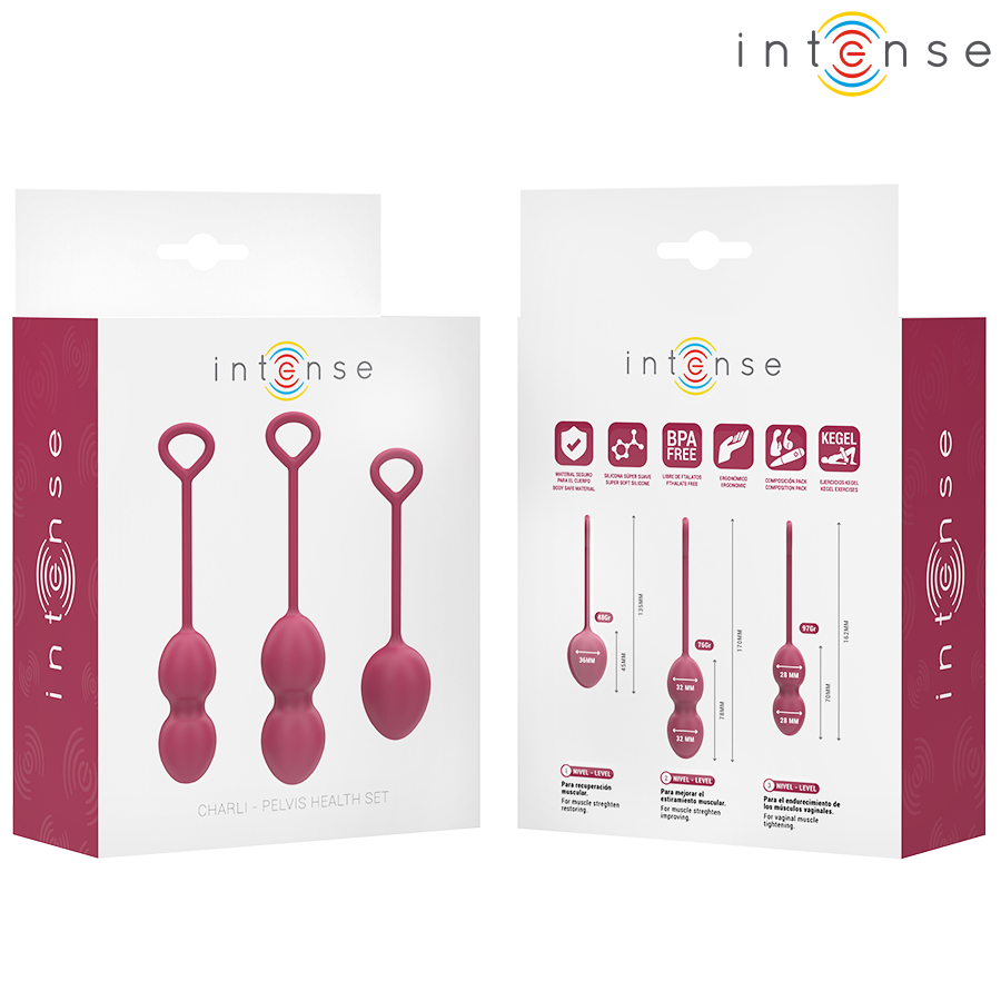 INTENSE - KIT CHARLI KEGEL BALL BURGUNDY