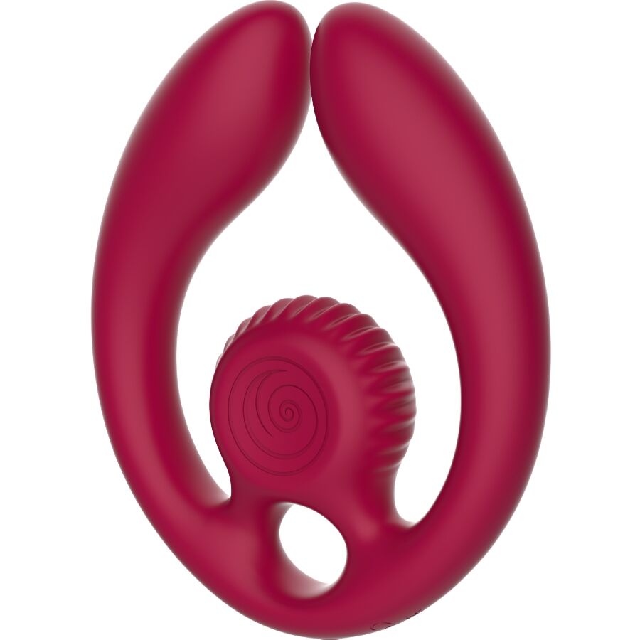 SNAIL VIBE - GIZI DUO PAARSTIMULATOR MIT FERNBEDIENUNG BURGUNDER