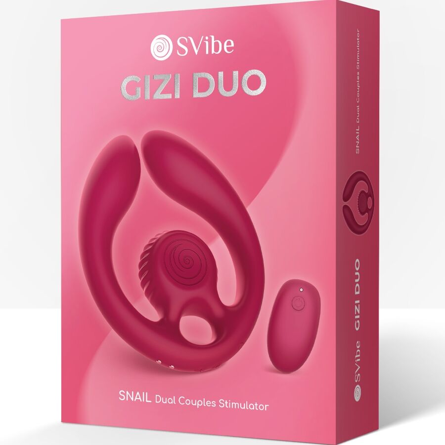 SNAIL VIBE - GIZI DUO PAARSTIMULATOR MIT FERNBEDIENUNG BURGUNDER