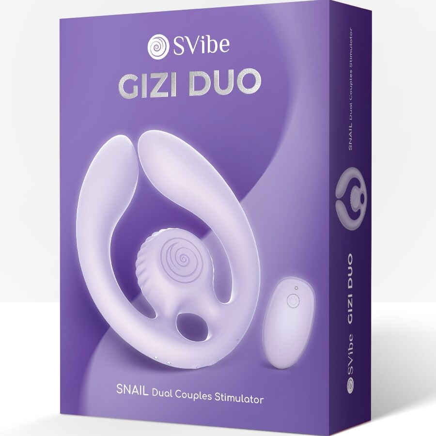 SNAIL VIBE - GIZI DUO PAARSTIMULATOR MIT FERNBEDIENUNG, LILA