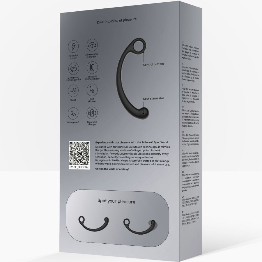 SNAIL VIBE - AXI SCHWARZER VIBRIERENDER MASSAGESTAB