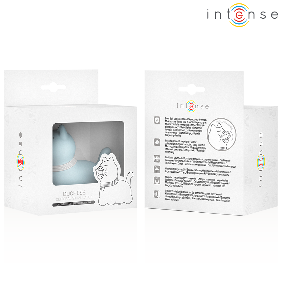 INTENSE - DUCHESS STIMULATOR MIT 360º DREHBARER ZUNGE, BLAU