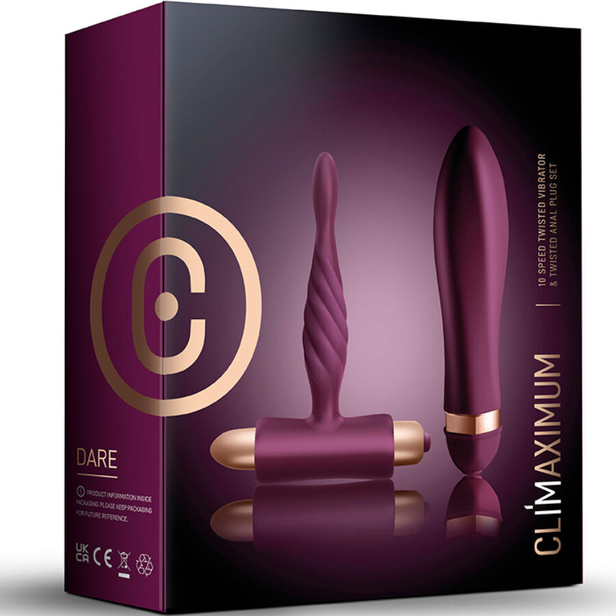 CLIMAXIMUM - DARE KIT VERDREHTER VIBRATOR + ANALPLUG FÜR ANFÄNGER